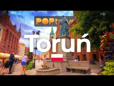 Видео: ТОРУНЬ, Польша 🇵🇱 - 4K HDR пешеходная экскурсия с субтитрами