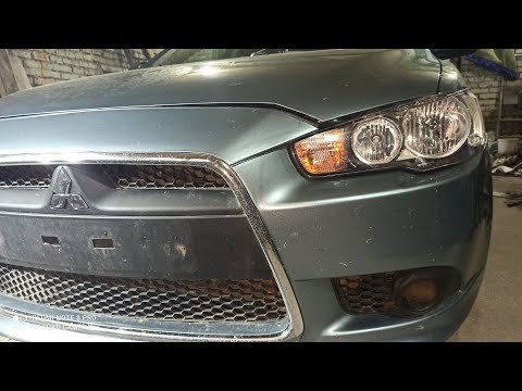 Видео: Mitsubishi lancer X. Ищем зазоры на кривой морде.