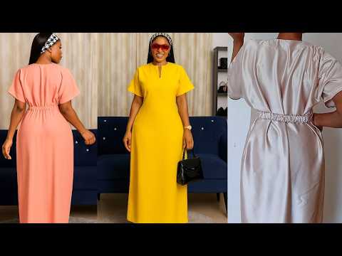 Видео: Как раскроить и сшить кафтан-бубу с эластичным поясом сзади