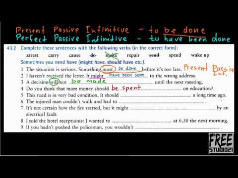 Видео: Употребление Passive Infinitive