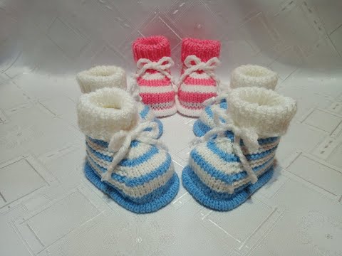 Видео: Плетени Терлици #49 - БЕБЕ (Knitted Slippers) (Тапочки спицами) (Patik) (Pantufas passo a passo)
