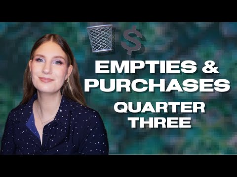 Видео: 👋 Прощания и покупки 💰 Q3 — Все пустые баночки и покупки косметики | sofiealexandrahearts