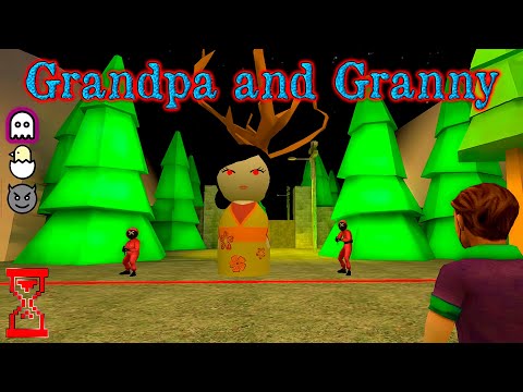 Видео: Игра в Кальмара на всех уровнях сложности // Grandpa And Granny Escape House
