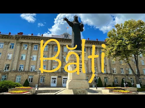 Видео: Прогулка по городу Бельцы Молдова / Штефан Чел Маре / Plimbare prin orasul Balti / Stefan cel Mare /