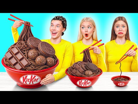 Видео: Большая, Средняя или Маленькая Тарелка Челлендж | Смешные Ситуации с Едой от Multi DO Challenge