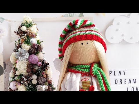 Видео: Мастер класс Шапочка гномик для куклы урок 2