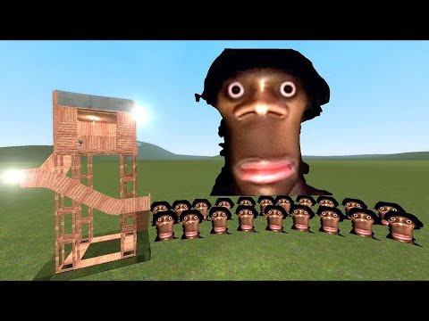 Видео: Семья Аухх против башен в Garry's Mod