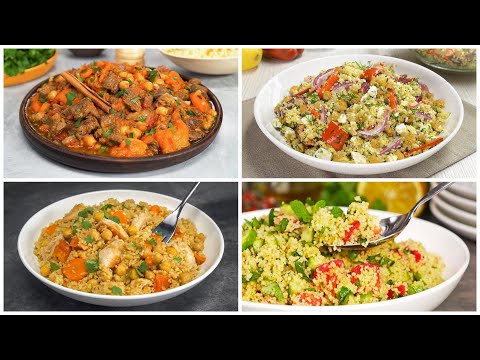 Видео: Вкусный и полезный КУСКУС - 4 блюда на ужин. Рецепты  от Всегда Вкусно!