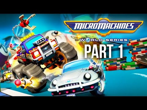 Видео: MICRO MACHINES WORLD SERIES. Геймплей. Прохождение. Часть 1 — НОСТАЛЬГИЯ (PS4. Полная версия)