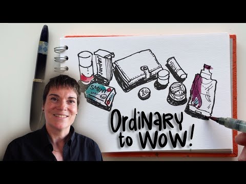 Видео: Заполните страницу скетчбука за 15 минут