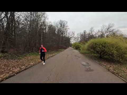 Видео: Пробежка по Ботаническому саду, Москва, 3.11.25