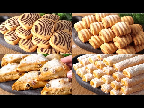 Видео: 4 лучших рецепта печенья! 🔝 Вкуснее, чем в магазине! Простая выпечка в чаю!