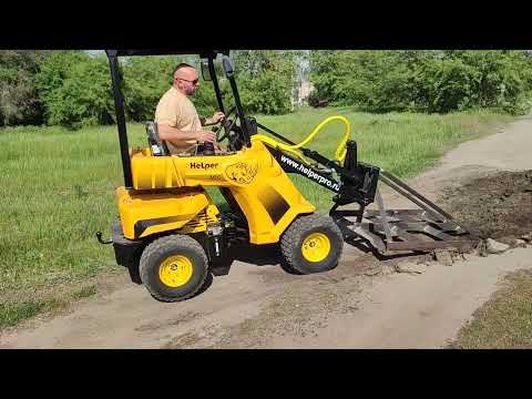 Видео: Helper 300 Pro в работе с планировщиком. Ровняем дорогу.
