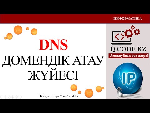 Видео: DNS (ди эн эс) домен аттар жүйесінің қызметтерін сипаттау | Qcodekz | ҰБТ ИНФОРМАТИКА 2024