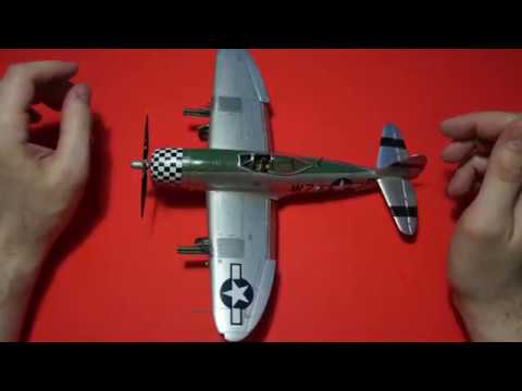 Видео: Обзор готовой модели самолёта P 47 D Thunderbolt в масштабе 1/48 от Tamiya. Впечатления от сборки.