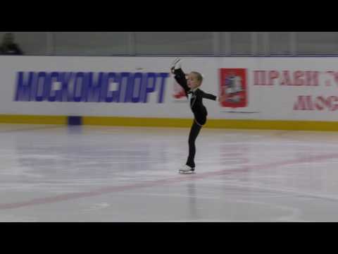 Видео: Катя Конюхова Юный Фигурист 22 окт 2016 ФИНИСТ