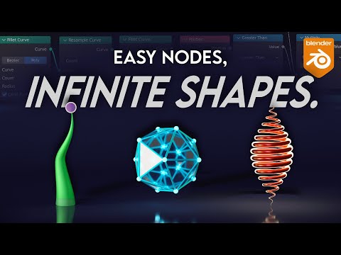 Видео: Узлы геометрии стали проще: 3 процедурные фигуры в Blender