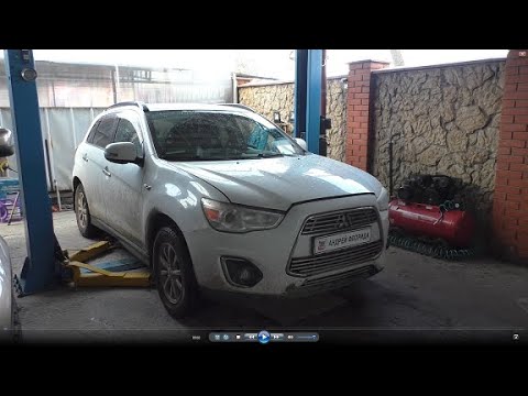Видео: Замена вариатора на Mitsubishi ASX  Мицубиси АСХ 1,8 2013 года  1часть
