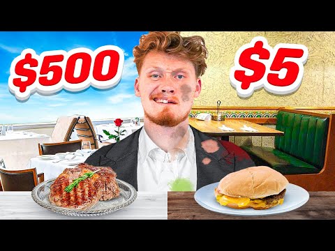 Видео: Я выжил, покупая еду за 5 долларов против еды за 500 долларов в Лос-Анджелесе!