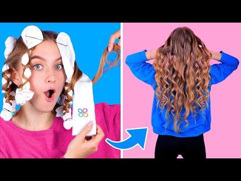 Видео: 12 лайфхаков для волос / Простые прически за 5 минут!
