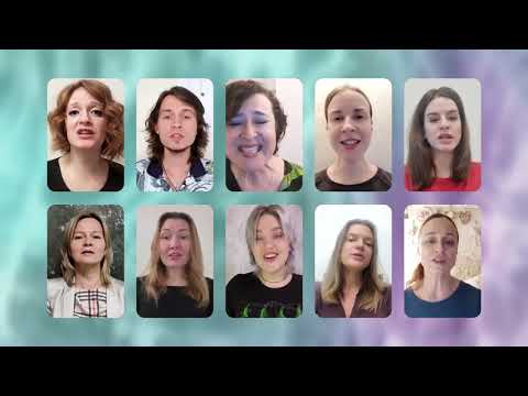 Видео: Онлайн-хор Ольги Олейниковой, "Down in the River to Pray"