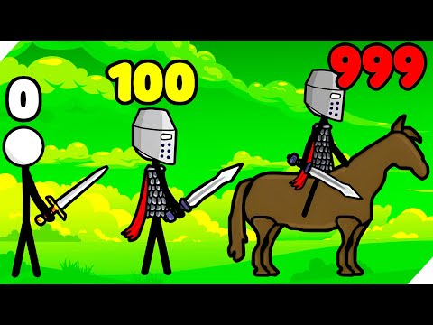 Видео: ЭВОЛЮЦИЯ АРМИИ СТИКМЕНОВ НУБИКОВ! Stickman War Legend Kingdoms