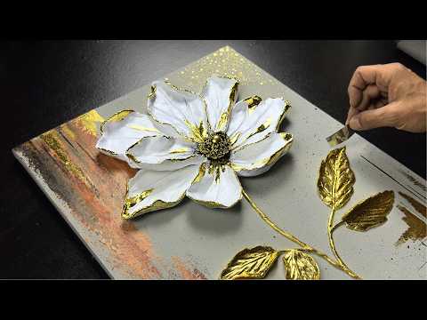 Видео: Моя первая 3D картина с цветком – Потрясающие детали, роскошный результат 🤩
