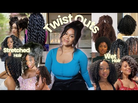 Видео: Натуральный уход за волосами для сохранения длины | Twist Outs — мокрые и сухие