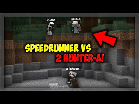Видео: Minecraft SPEEDRUNNER Срещу 2 HUNTER-A!