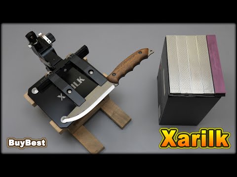 Видео: Тест алмазных точильных камней Xarilk 📌 Точу спуски ножа HK5 CSH BPSKnives на точилке Xarilk GEN3