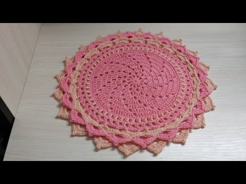 Видео: Салфетка "Лана"/крючком/