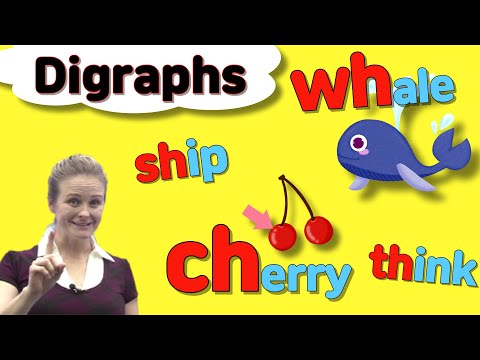 Видео: Диграфы | ch, sh, wh, th, ng, kn, mb, ck | Фоника для детей (Phonics)
