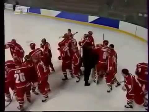 Видео: Хоккей. Беларусь 4-3 Швеция. Шайба Копатя..mp4