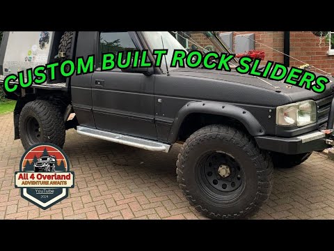 Видео: Изготовленные на заказ слайдеры Rock Sliders для Land Rover Pick Up