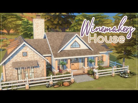 Видео: Дом виноделов🍇│Строительство│Winemakers House│SpeedBuild│NO CC [The Sims 4]