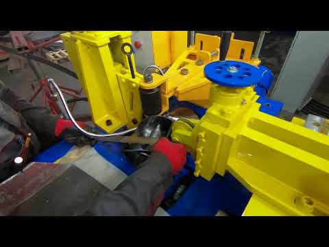 Видео: Станок Dintek СГ5 для изготовления цельнотянутой спирали шнека