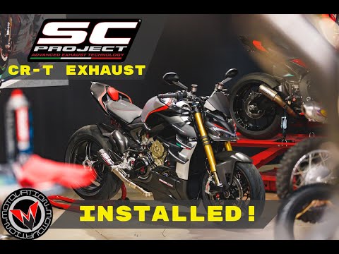 Видео: Установка SC Project CR-T на Ducati Streetfighter V4 SP 2022 года