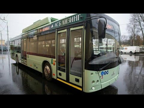 Видео: Троллейбус Минска МАЗ-203Т70, борт.№4255, марш.44 (03.02.2020)