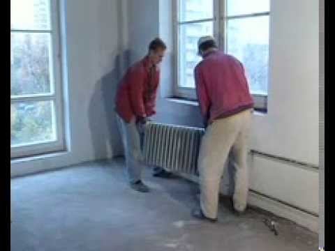 Видео: общие принципы установки чугунного радиатора отопления