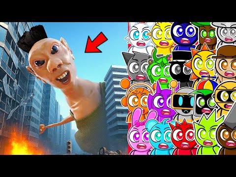 Видео: ГИГАНТСКИЙ ХАМУД ХАБИБИ РАЗРУШАЕТ ГОРОД СПРУНКИ!!?