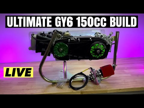 Видео: Как построить лучший двигатель GY6 объёмом 150 куб. см — РЕДАКЦИЯ В РЕЖИМЕ РЕАЛЬНОГО ВРЕМЕНИ