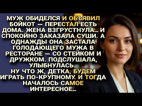 Видео: Муж устроил бойкот, но жена сыграла по-крупному — и шоу только началось...