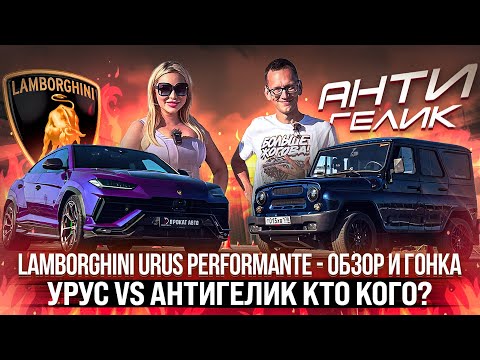 Видео: Сумасшедшая гонка: Антигелик VS новый Lamborghini Urus Perfomante