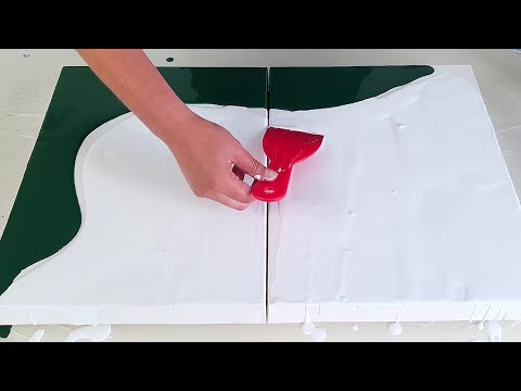 Видео: Акрил Заливка - ЛУЧШИЙ из 2020 г. - Удовлетворение Жидкость Искусство / Акрил Картина за Новичкам