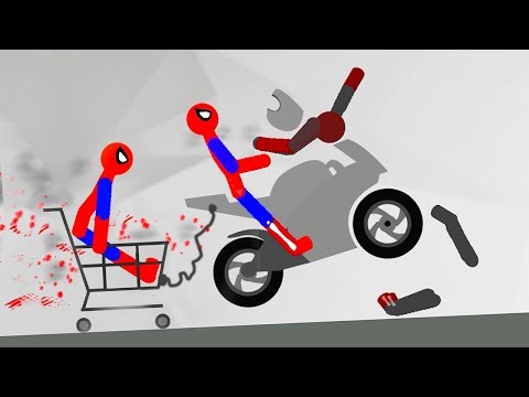 Видео: БЕШЕНЫЙ СТИКМЕН ВОЗВРАЩАЕТСЯ КРУТАЯ игра про машинки в смешном видео про горе героя