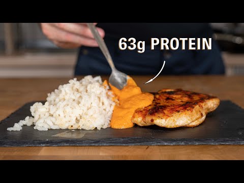 Видео: Курица с рисом в сливочном соусе с 63 г белка