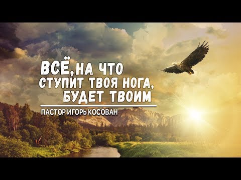 Видео: Проповедь - Все, на что ступит твоя нога, будет твоим - Игорь Косован