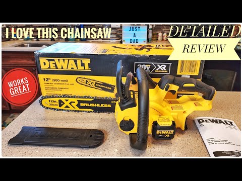 Видео: ОБЗОР бензопилы DEWALT 20V MAX XR 12 дюймов. Я обожаю эту бензопилу! Распаковка и настройка