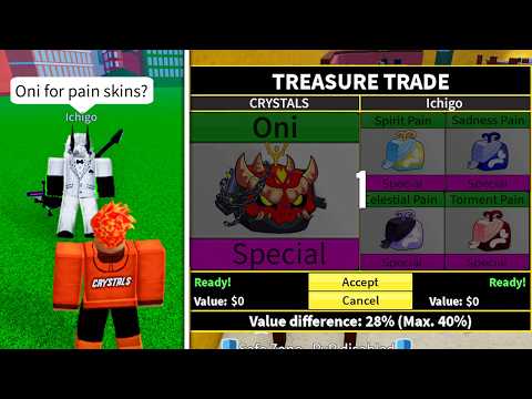Видео: Обмен на каждый новый скин боли за 24 часа.. (Blox Fruits)