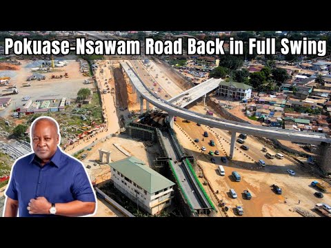 Видео: Возобновляются работы на элегантном шоссе Офанкор–Покуасе–Нсавам в Гане, возвращая Гану на карту